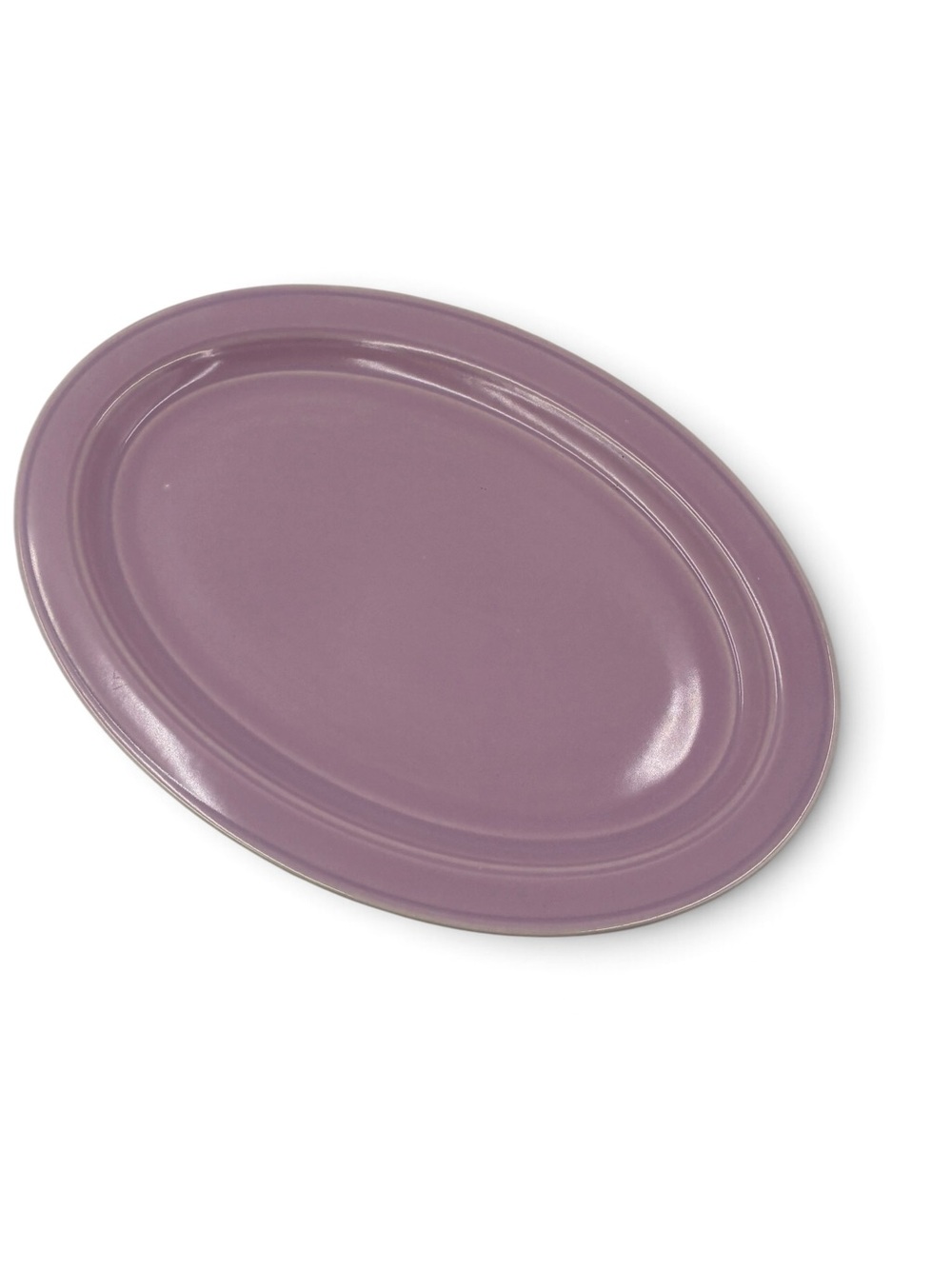 VTG Vernon Kilns Modern California Orchid Lavender 12.5" Oval Platter Cottage